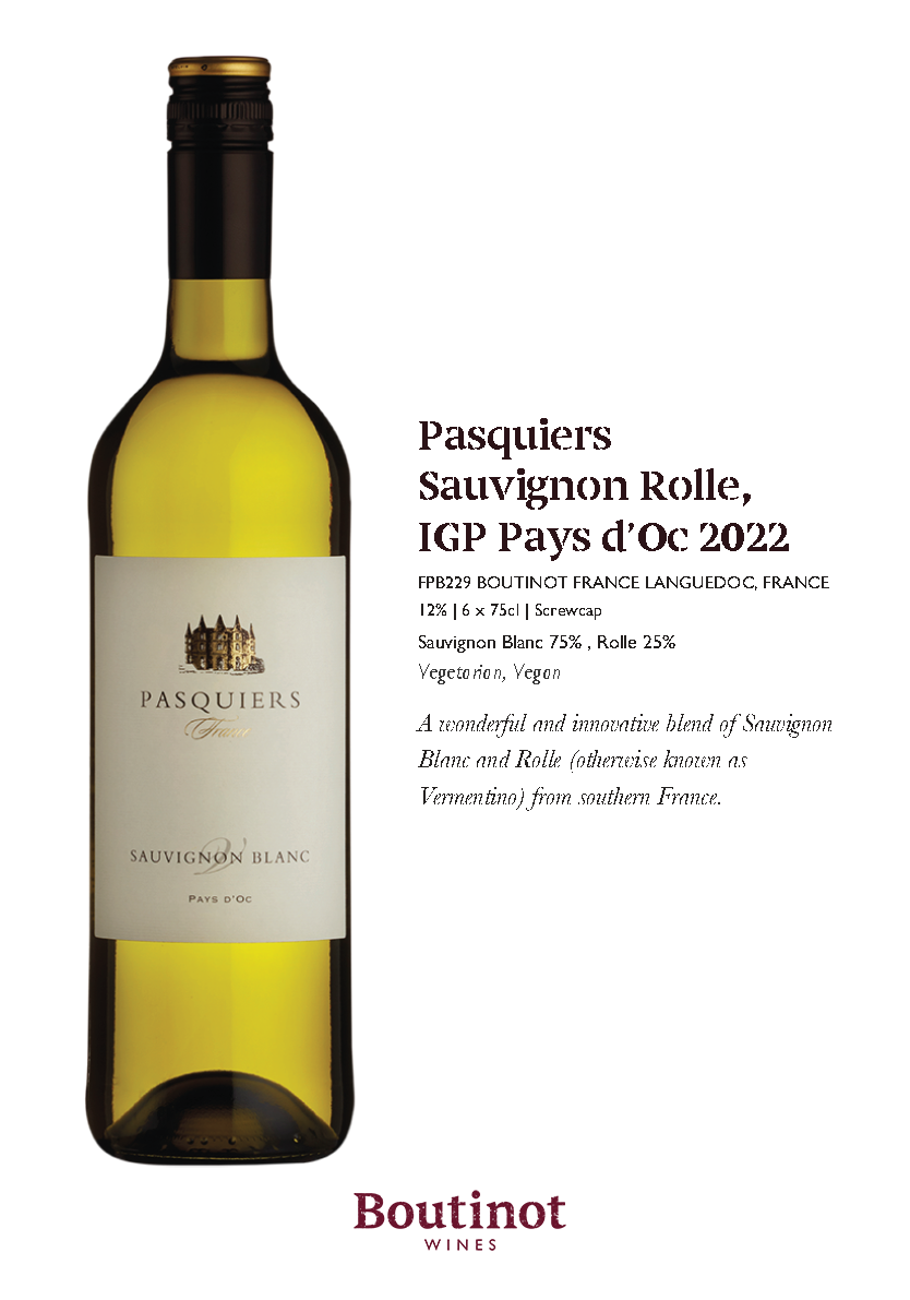 PASQUIERS SAUVIGNON BLANC ROLLE 2023, 12%