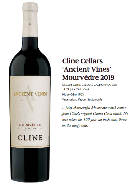 CLINE CELLARS ANCIENT VINE MOURVEDRE 2019 14.5%