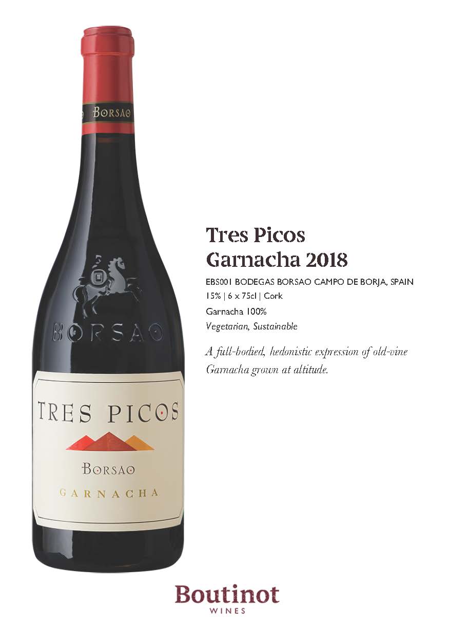 BORSAO TRES PICOS GARNACHA 2018, 15.5%